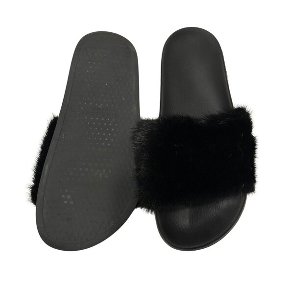 $595 Givenchy mink black slides sized 9 / 39 - Picture 2 of 4
